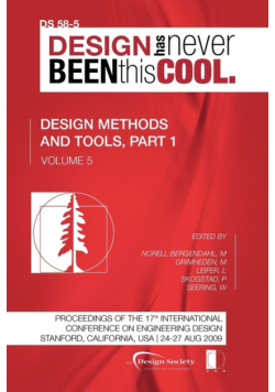 Proceedings of ICED'09, Volume 5, Design Methods and Tools, Part 1