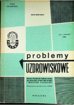 Problemy uzdrowiskowe Zeszyt 5 / 6