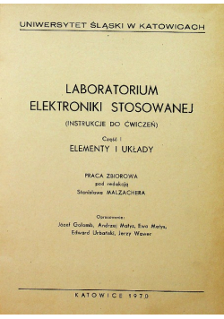 Laboratorium Elektroniki Stosowanej część I