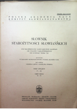 Słownik starożytności słowiańskich