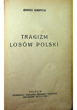 Tragizm losów Polski z 1936 r.