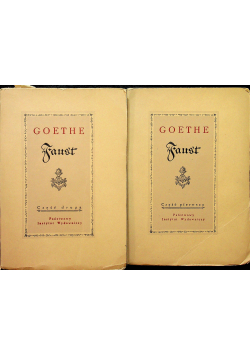 Goethe Faust tom 1 i 2