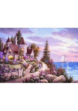 Puzzle 1500 Zamek nad mrozem, Dennis Lewan