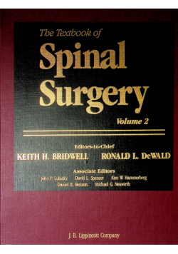 The Textbook of Spinal Surgery Tom II