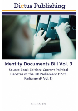 Identity Documents Bill Vol. 3