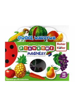 Magnesy piankowe Owoce i warzywa
