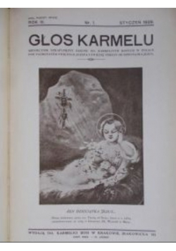 Zakon Karmelitów - Głos Karmelu, Styczeń 1929 r.