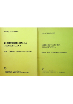 Elektrotechnika teoretyczna tom 1 i 2