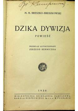 Dzika dywizja 1930 r.