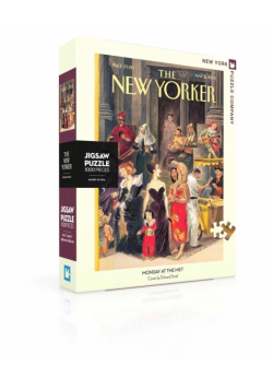 Puzzle 1000 Postaci ze słynnych obrazów jedzą lody