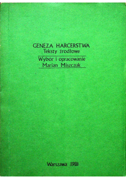 Geneza harcerstwa teksty źródłowe