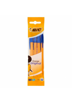 Długopis Orange Original Fine niebieski 4szt BIC