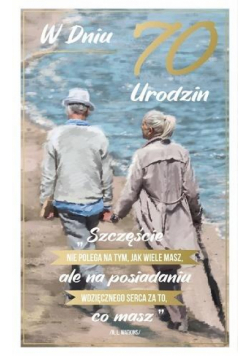 Kartka okolicznościowa Urodziny 70 P16