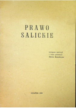 Prawo Salickie