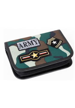 Piórnik z 2 klapkami Camo 20x5x14 cm - Armia
