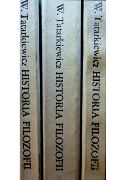 Historia filozofii Tom od I do III