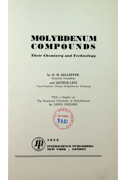 Molybdenum compounds