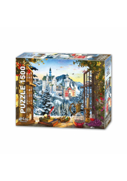 Puzzle 1500 Okno z widokiem na zamek
