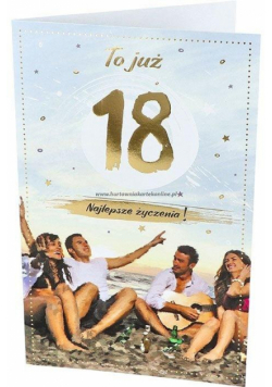 Kartka okolicznościowa Urodziny 18 P19