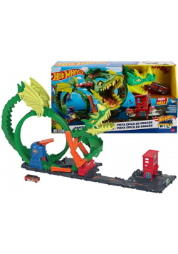 Hot Wheels City Pętla smoka Zestaw