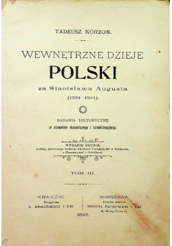 Wewnętrzne dzieje Polski za Stanisława
