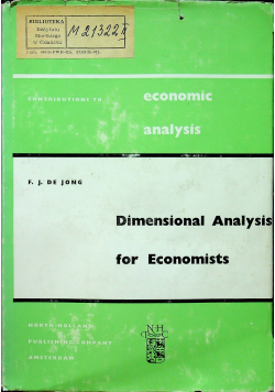 Dimensional Analysis for Economists