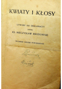 Kwiaty i kłosy 3 tomy w 1 1918r