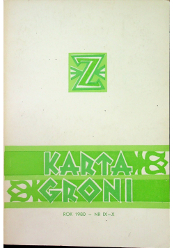 Karta groni Nr IX - X