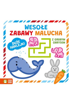 Wesołe zabawy malucha z grubym obrysem