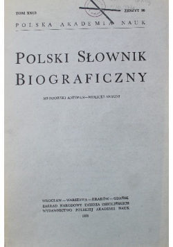 Polski Słownik Biograficzny Tom XXI nr 3 Zeszyt 90