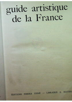 Guide Artistique de la France