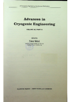 Advances In Cryogenic Engineering Materials Volume 43 Part A