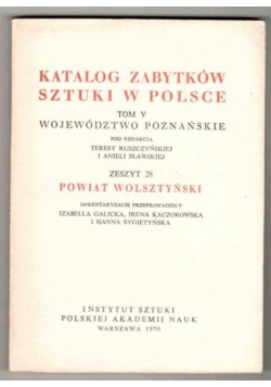 Katalog zabytków sztuki w polsce V województwo poznańskie