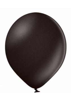 Balony B85 metaliczne czarne 25cm 100szt