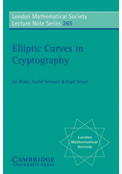 Elliptic Curves in Cryptography
