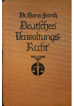 Deutsches Bermaltungsrecht 1937 r.