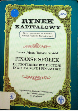 Rynek Kapitałowy Finanse Spółek