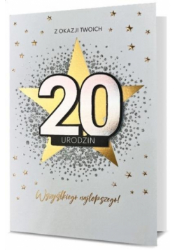 Karnet Urodziny 20