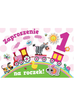 Zaproszenie Urodziny Roczek ZA-85 (10szt.)
