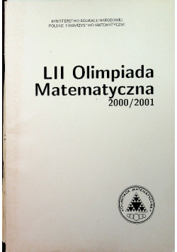 LII Olimpiada Matematyczna 2000 2001