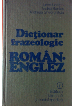 Dictionar frazeologic Roman Englez