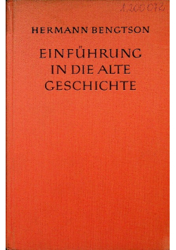 Einfuhrung in die alte geschichte