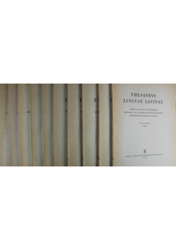 Thesavrvs lin gvae latinae Volume II Fasc I do X