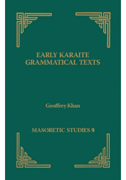 Early Karaite Grammatical Texts