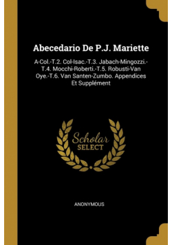 Abecedario De P.J. Mariette