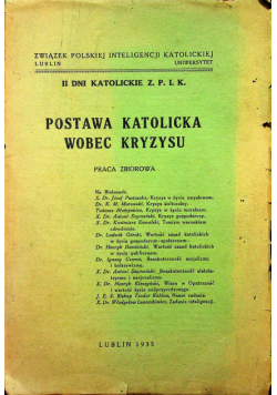 Postawa katolicka wobec kryzysu 1933 r