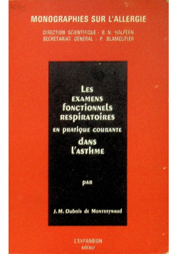 Les examens fonctionnels respiratoires