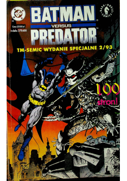 Batman wydanie specjalne numer 2 Batman versus Predator