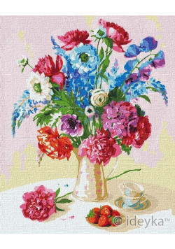 Malowanie po numerach - Truskawki dla dwojga 40x50