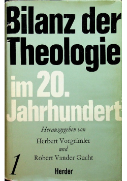 Bilanz der Theologie im 20 Jahrhundert 1